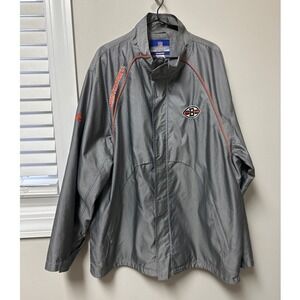 Cleveland Browns NFL Team Apparel On Field Reebok Jacket XL Gray Orange Football